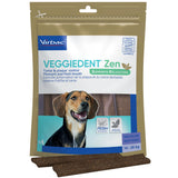 Virbac Veggiedent Zen 15 Dental Oral Care Dog Chews + Calming Anxiety Relief XS S M L