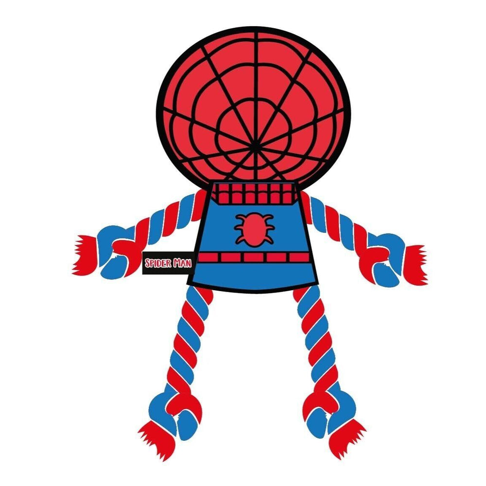 Cerda Spiderman dog rope toy - dog toys indestructible - dog toys for medium dogs and