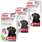 Beaphar FIPROtec COMBO Flea & Tick Spot-On for Large Dogs (20-40kg), 1, 3, 6 Pipette