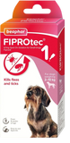 Beaphar FIPROtec Flea & Tick Spot-On Treatment for Small Dogs (2-10kg), 1, 4, 6