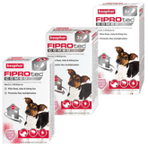 Beaphar FIPROtec COMBO Flea & Tick Spot-On Treatment for Small Dogs (2-10kg), 1,3, 6 Pipettes