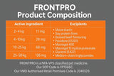 FRONTPRO Flea and Tick Chewable Tablets for Dogs