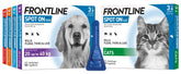 FRONTLINE SPOT ON Flea & Tick Treatment for Cat, Small, Medium and Large Dog 1, 3, 6