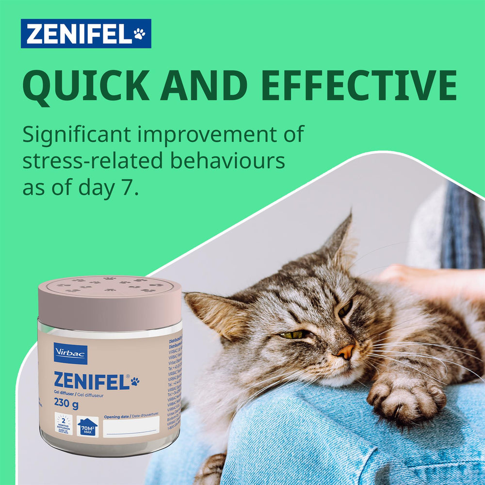 Virbac Zenifel Calming Gel Diffuser & Calming Spray For Cats Calming Pheromones