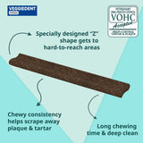Virbac Veggiedent FR3SH Dental Chews for Dog Helps Clean Teeth & Freshen Breath, 15