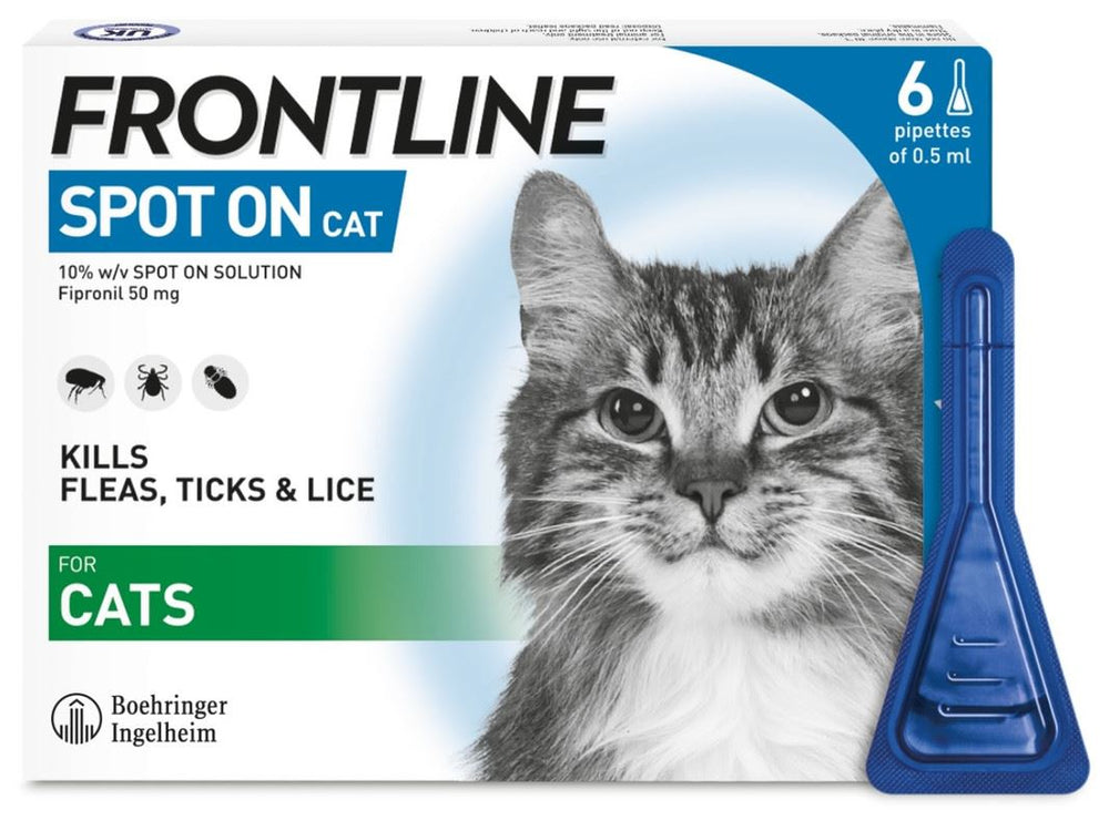 FRONTLINE SPOT ON Flea & Tick Treatment for Cat, Small, Medium and Large Dog 1, 3, 6