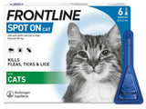 FRONTLINE SPOT ON Flea & Tick Treatment for Cat, Small, Medium and Large Dog 1, 3, 6