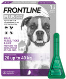 FRONTLINE Plus Flea & Tick Treatment for Cats & Small, Medium, Large and X Large Dogs