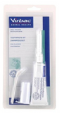 Virbac Dog Cat Toothpaste Kit Dental Toothbrush Finger Brush Poultry Flavour 70g Fish