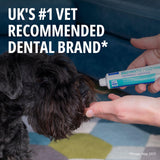 Virbac Dog Cat Toothpaste Kit Dental Toothbrush Finger Brush Poultry Flavour 70g Fish