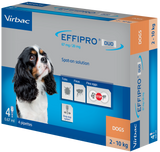 Effipro Duo Spot on Solutions For Cat S/M/L/XL Dog 4 Pipettes per Pack