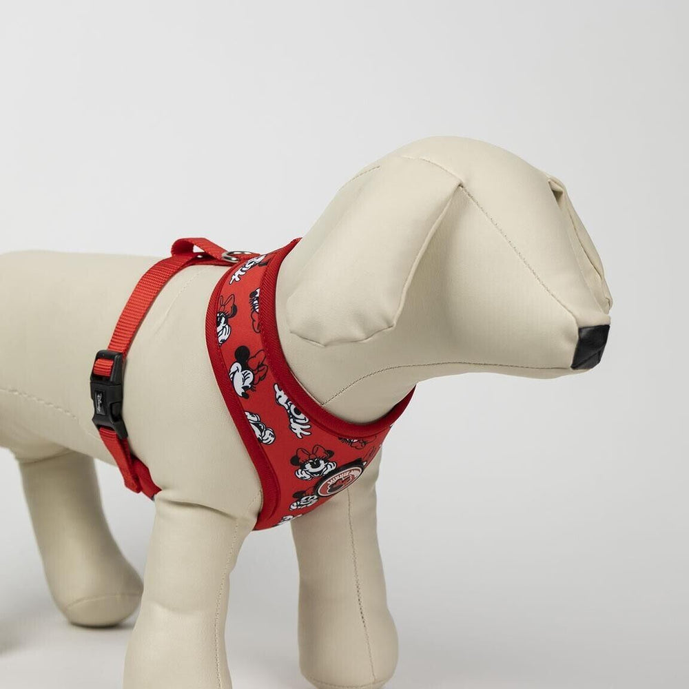 Minnie Mouse Premium Harness for Dogs - Size S/M - Grey and Red - Anti-Pull and