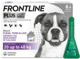 FRONTLINE Plus Flea & Tick Treatment Large Dog (20-40kg) 1, 3, 6 Pipettes Pack