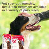 Beaphar FIPROtec Flea & Tick Spot-On Treatment for Extra Large Dogs (40-60kg), 1, 4