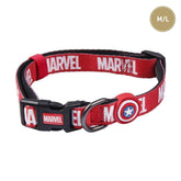 Cerda - for Fan Pets Dog Collar with Marvel Motifs Printed | Made of 100% Polyester, Durable Fabric and Small Metal Pendant - Officially Licensed by Marvel