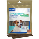 Virbac Veggiedent Zen 15 Dental Oral Care Dog Chews + Calming Anxiety Relief XS S M L