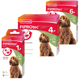 Beaphar FIPROtec Flea & Tick Spot-On Treatment for Large Dogs (20-40kg), 1, 4, 6 Pipettes