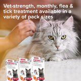 Beaphar FIPROtec COMBO Flea & Tick Spot-On Treatment for Cats, 1, 3, 6 Pipettes