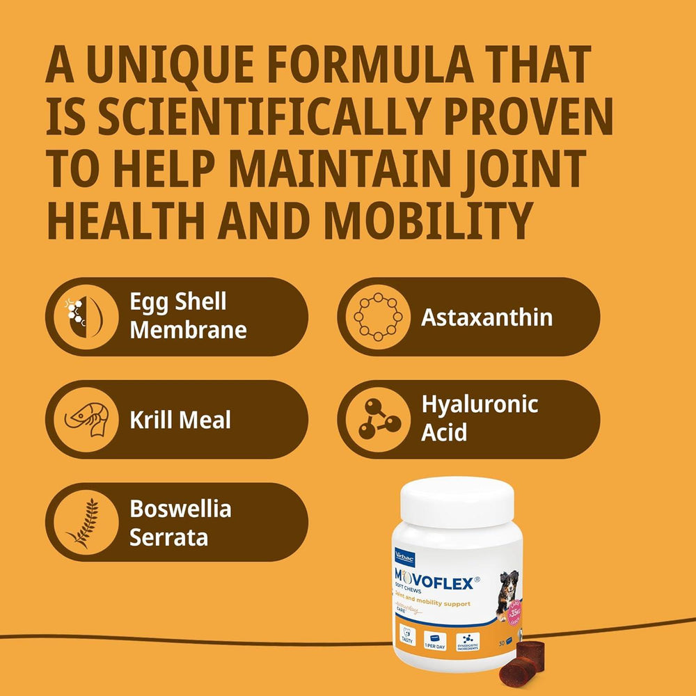Virbac Movoflex Joints & Mobility Supplement for Large Dogs >35Kg x30