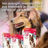 Beaphar FIPROtec Flea & Tick Spot-On Treatment for Medium Dogs (10-20kg), 1, 4, 6