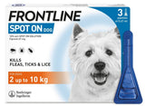 FRONTLINE SPOT ON Flea & Tick Treatment for Cat, Small, Medium and Large Dog 1, 3, 6