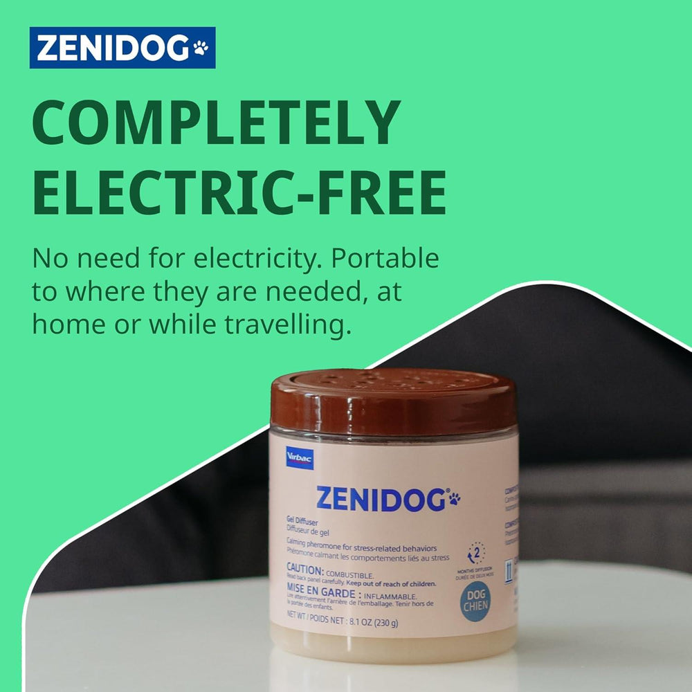 Virbac Zenidog Calming Gel Diffuser & Collar For Dogs Anxiety Stress Relief