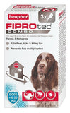 Beaphar FIPROtec COMBO Flea & Tick Spot-On for Medium Dogs (10-20kg), 1, 3, 6 Pipette