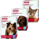 Beaphar WORMclear Worming Tablets for Cats, Kittens, Small Medium and Large Dogs