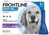 FRONTLINE SPOT ON Flea & Tick Treatment for Cat, Small, Medium and Large Dog 1, 3, 6