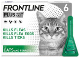 FRONTLINE PLUS Flea & Tick Treatment Cat 1, 3 and 6 Pipettes Pack