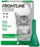 FRONTLINE PLUS Flea & Tick Treatment Cat 1, 3 and 6 Pipettes Pack