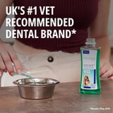 Virbac Vet Aquadent Anti-Plaque Solution for Cat and Dog, Pet Dental Care Solution