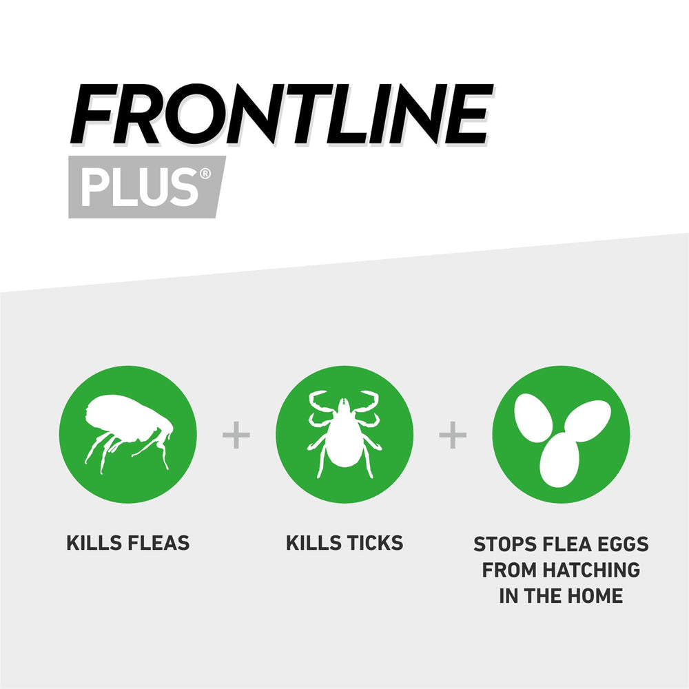 FRONTLINE PLUS Flea & Tick Treatment Cat 1, 3 and 6 Pipettes Pack