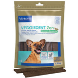 Virbac Veggiedent Zen 15 Dental Oral Care Dog Chews + Calming Anxiety Relief XS S M L