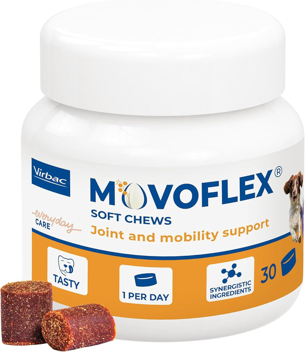 Movoflex Cat & Dog Joint & Mobility Support Supplement Highly Palatable Soft Chews x30