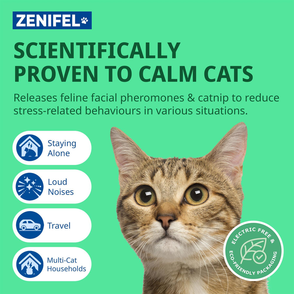 Virbac Zenifel Calming Gel Diffuser & Calming Spray For Cats Calming Pheromones