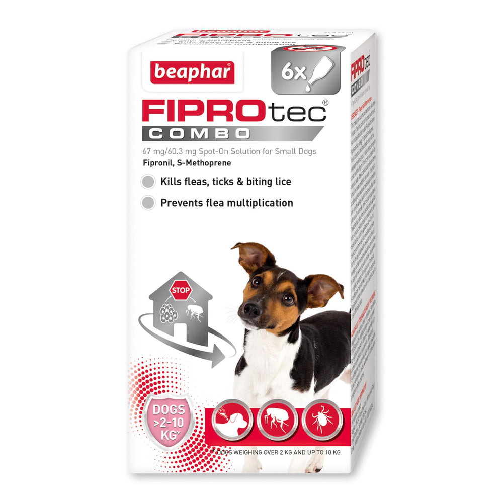 Beaphar FIPROtec COMBO Flea & Tick Spot-On for Small Dogs