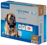 Effipro Duo Spot on Solutions For Cat S/M/L/XL Dog 4 Pipettes per Pack