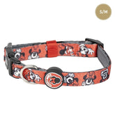 DISNEY Minnie Mouse Premium Dog Collar - Pink - Size S-M - Quick Click Closure. Polyester, Design with 3D Details