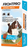 FRONTPRO Flea and Tick Chewable Tablets for Dogs