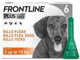 FRONTLINE PLUS Flea & Tick Treatment Small Dog (2-10kg) 1, 3, 6 Pipettes Pack