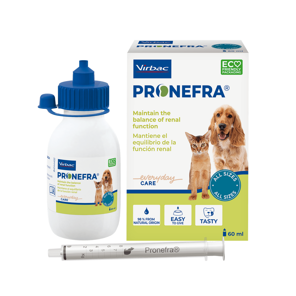 Pronefra Kidney Function Oral Suspension Support for Dogs and Cats 60ml 180ml Bottle