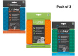 Lickimat Treat mats for Dogs and Cats Pets Enrichment Plates Pet Treat 3 Pack UK