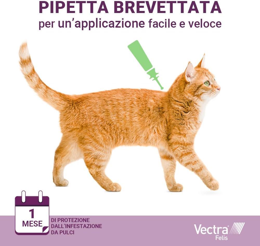 Vectra Felis Spot-On Flea Treatment for Cats and Kittens (0.6kg-10kg) 3 Pipettes
