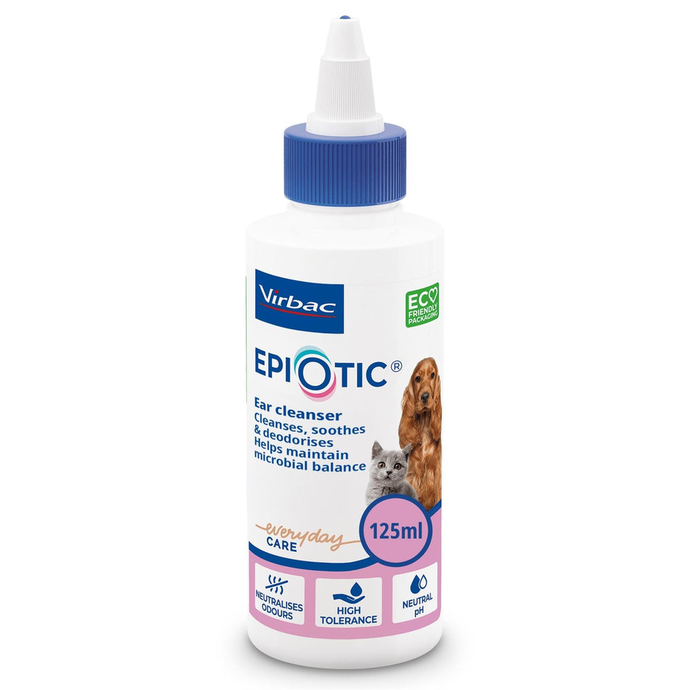 EpiOtic Ear Cleaner for Cats & Dogs - 60ml & 125ml Bottle - Antibacterial & Antifungal
