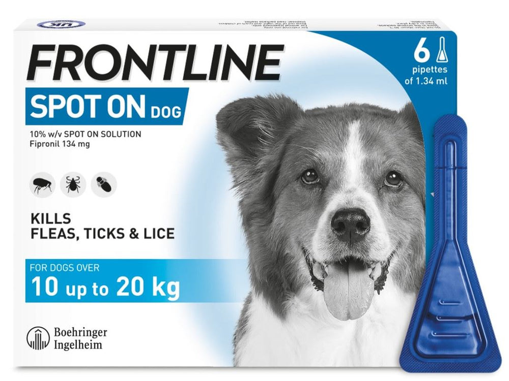 FRONTLINE SPOT ON Flea & Tick Treatment for Cat, Small, Medium and Large Dog 1, 3, 6