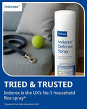 Indorex Defence Household Flea Spray Dog Cat 500ml - 12 Month Protection