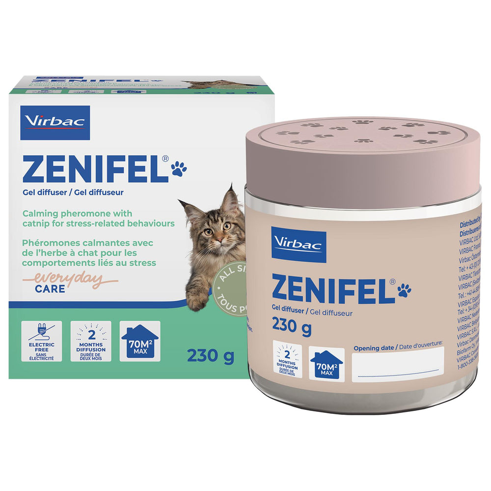 Virbac Zenifel Calming Gel Diffuser & Calming Spray For Cats Calming Pheromones