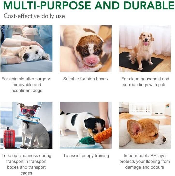 LARGE Puppy Training Trainer Pads Toilet Pee Wee Poo Dog Pet Cat Mats Anti Slip