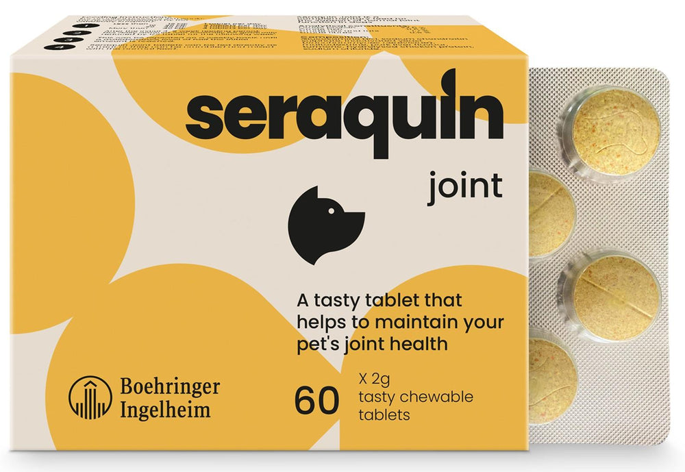 Seraquin Joint Supplement Chewable Tablets for Cats & Dogs 60 Tablets UK